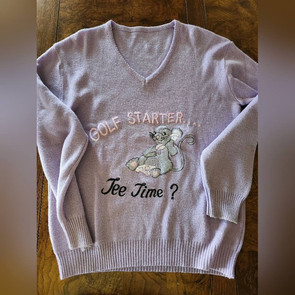 Vintage Golf Sweater 2 LaModeDuGolf - Picture 2 of 5